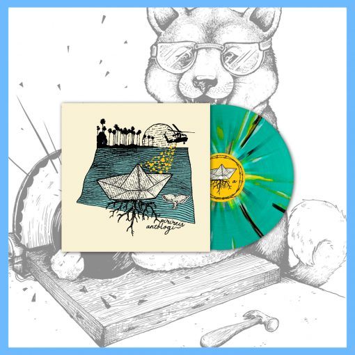 DK176: Piri Reis | Antologi 12" LP - Turquoise w/ Yellow, Cream & Black Splatter